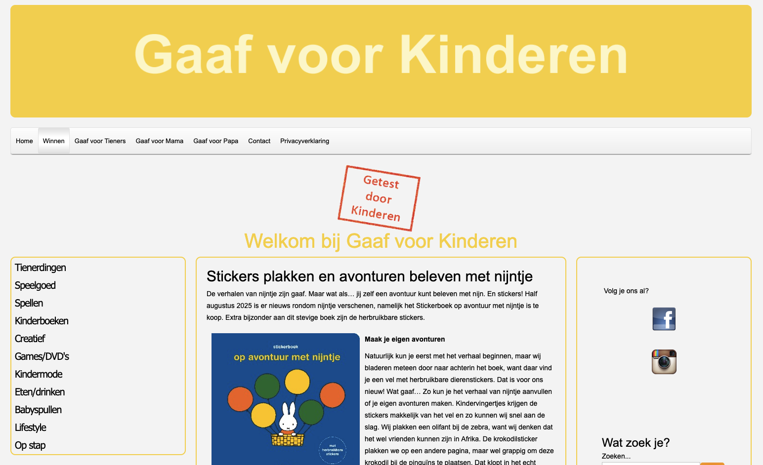 gaafvoorkinderen